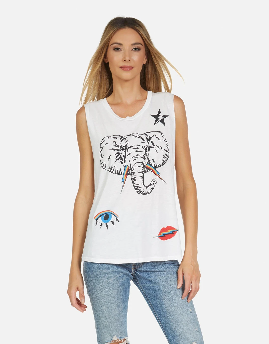 Lauren Moshi Tanks Kel Elephant Elements