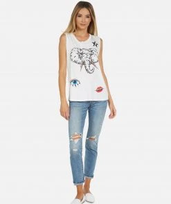 Lauren Moshi Tanks Kel Elephant Elements