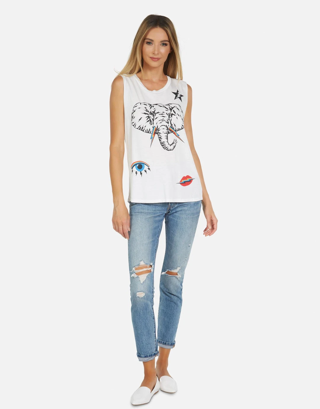 Lauren Moshi Tanks Kel Elephant Elements