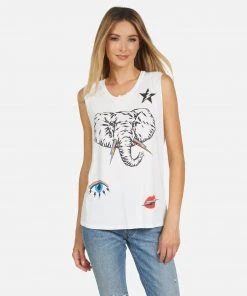 Lauren Moshi Tanks Kel Elephant Elements