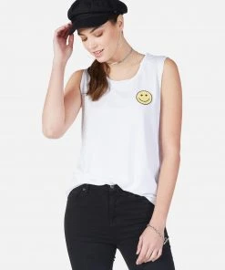 Lauren Moshi Tanks Sibley Happyface