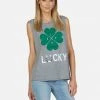 Lauren Moshi Kel Lucky Clover Tanks