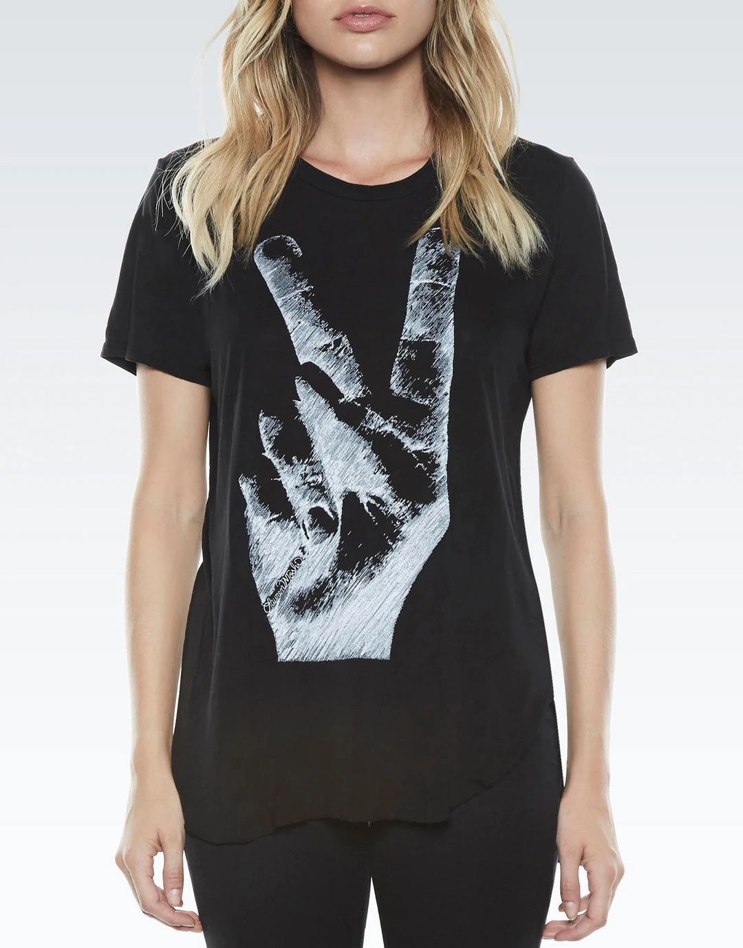 Lauren Moshi Short Sleeve Kelis Peace Hand