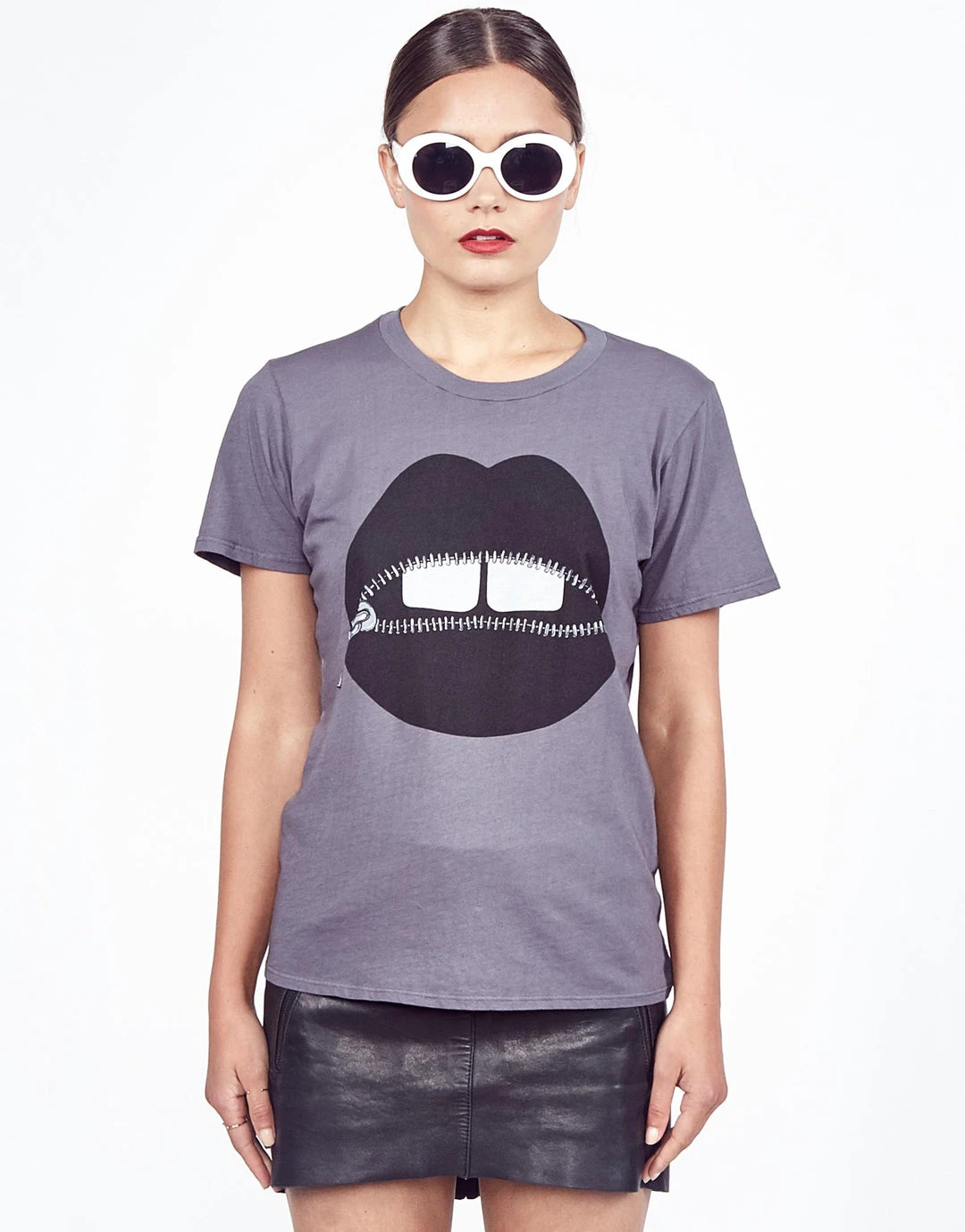 Lauren Moshi Croft Zipper Mouth Short Sleeve
