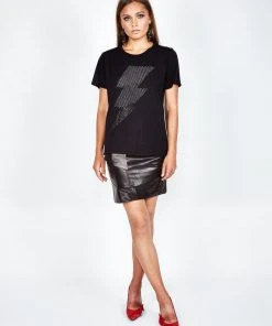 Lauren Moshi Croft Crystal Lightning Short Sleeve
