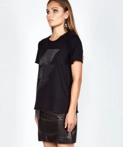 Lauren Moshi Croft Crystal Lightning Short Sleeve