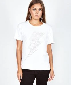 Lauren Moshi Croft Crystal Lightning Short Sleeve