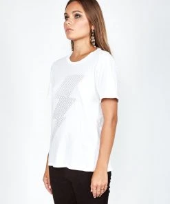 Lauren Moshi Croft Crystal Lightning Short Sleeve