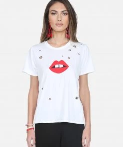 Lauren Moshi Croft Red Gap Mouth Short Sleeve