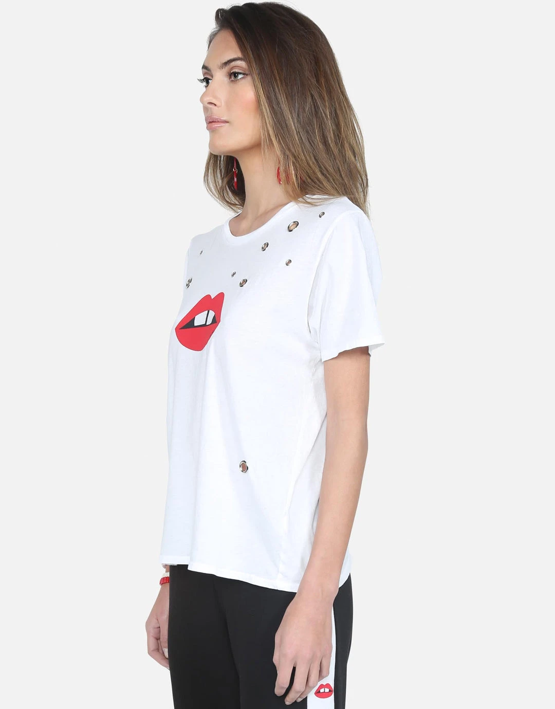 Lauren Moshi Croft Red Gap Mouth Short Sleeve