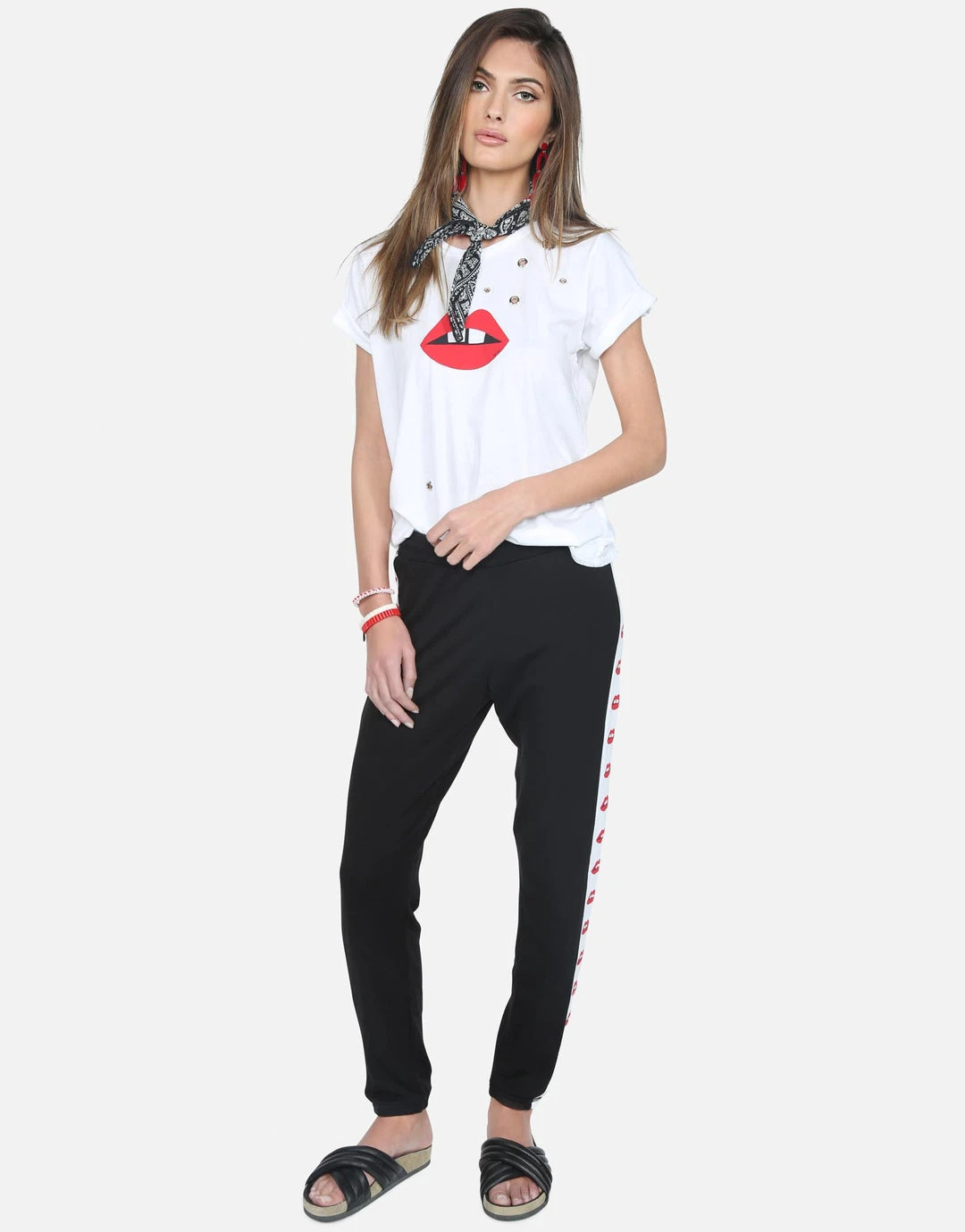 Lauren Moshi Croft Red Gap Mouth Short Sleeve