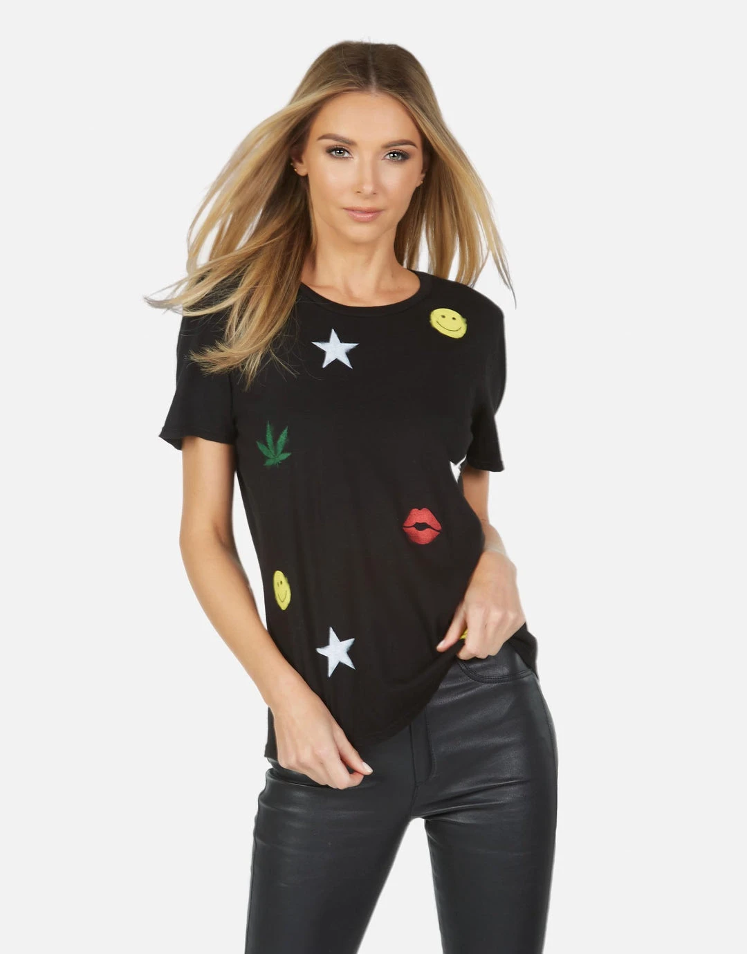 Lauren Moshi Croft Spray Elements Short Sleeve