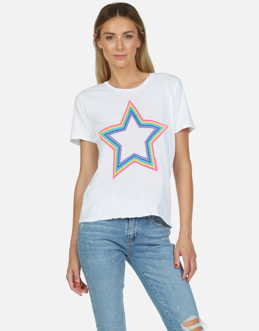 Lauren Moshi X Croft X Multi Outline Star Short Sleeve
