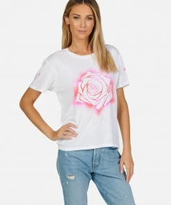Lauren Moshi Croft Sparkle Rose Short Sleeve