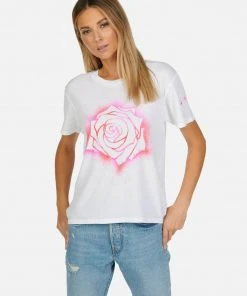 Lauren Moshi Croft Sparkle Rose Short Sleeve