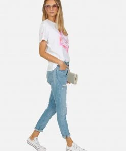 Lauren Moshi Croft Sparkle Rose Short Sleeve