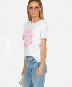 Lauren Moshi Croft Sparkle Rose Short Sleeve