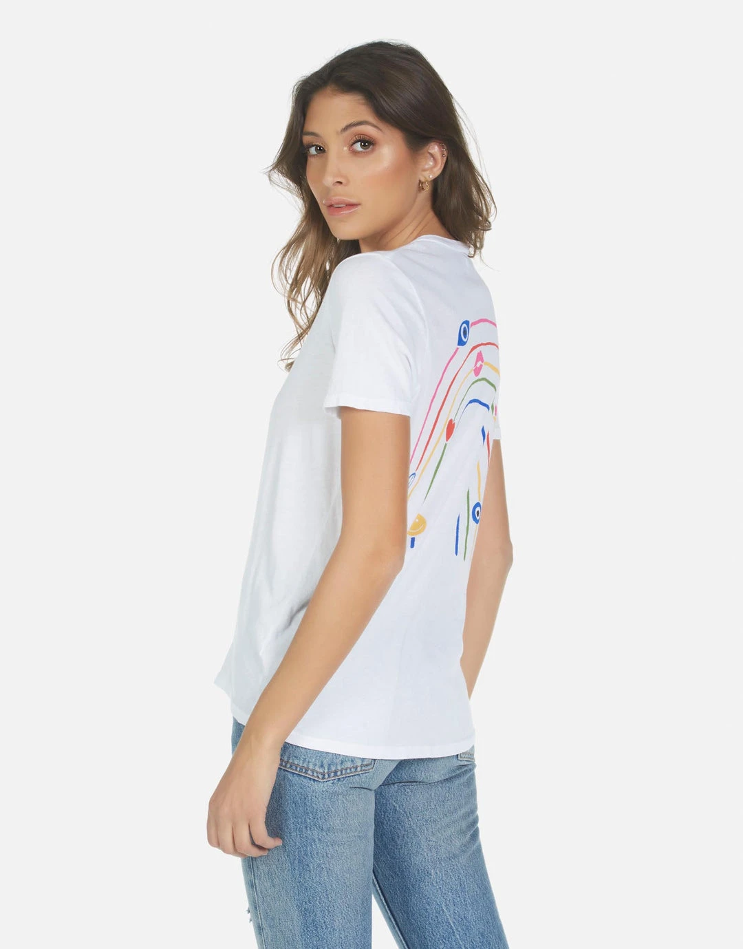 Lauren Moshi Short Sleeve Croft Elements Rainbow