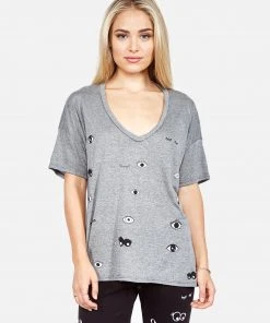 Lauren Moshi Brixton Glam Eyes Short Sleeve