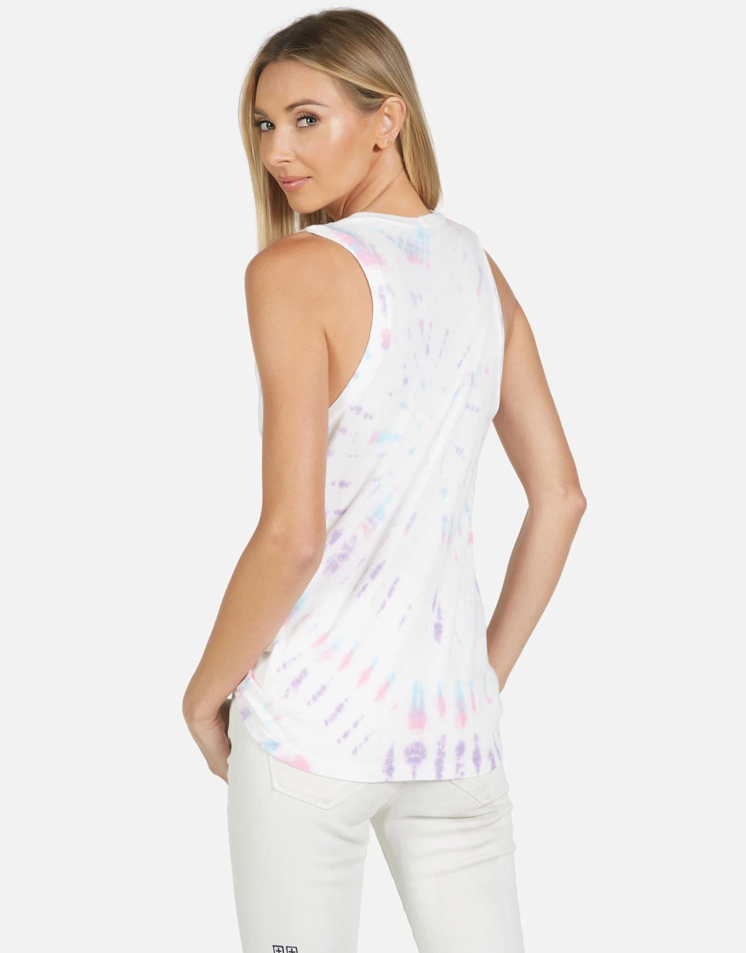 Lauren Moshi Peyton Spray Hummingbird Tanks