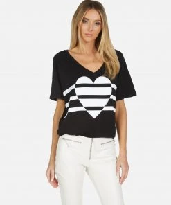 Lauren Moshi Meadow Heart Stripes