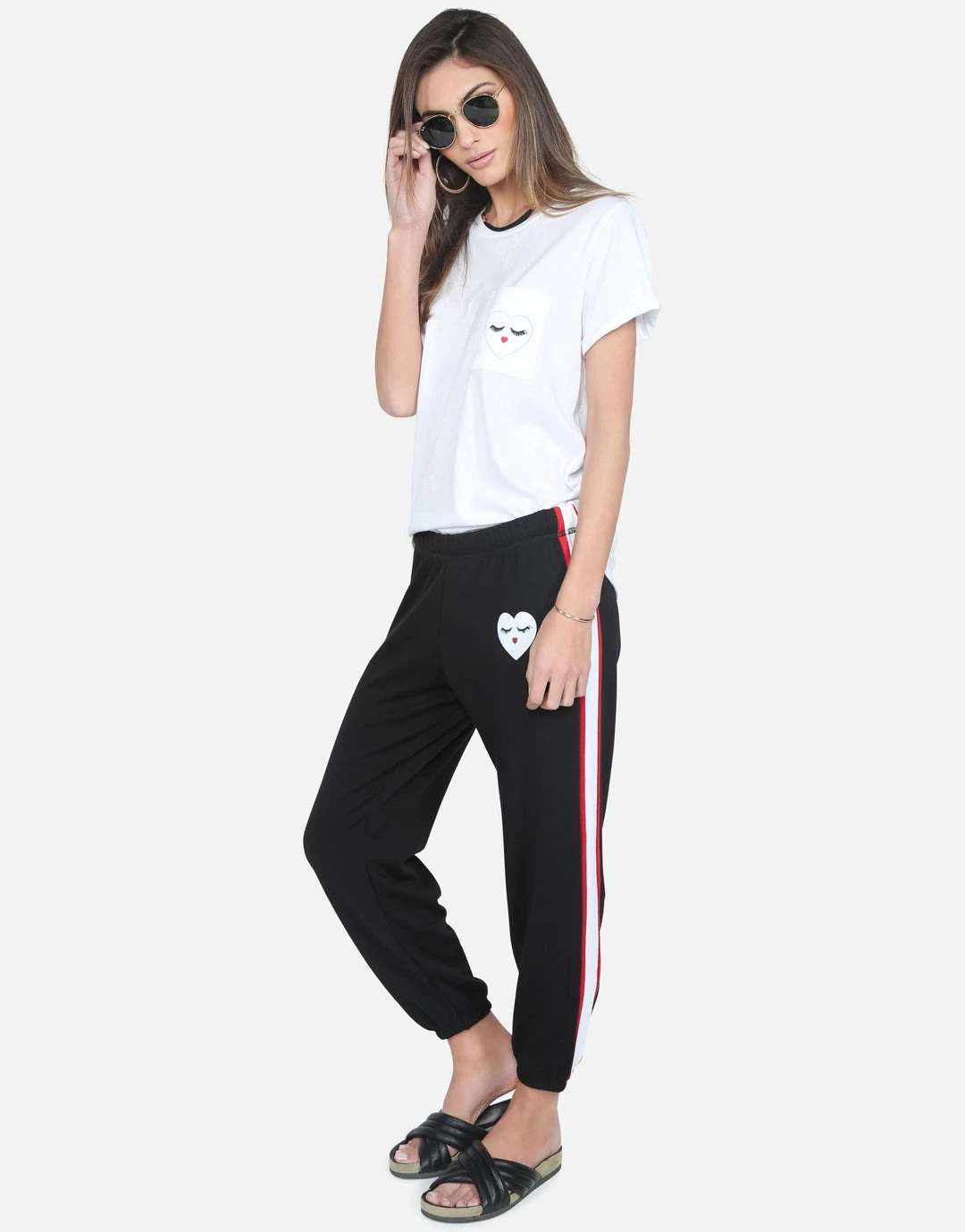 Lauren Moshi Iris Glam Heart Face Short Sleeve