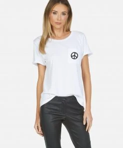 Lauren Moshi Short Sleeve Iris Rainbow Ray Peace