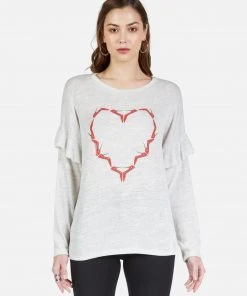 Lauren Moshi Kennedy High Heel Heart Long Sleeve