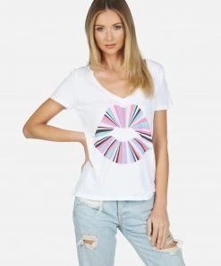 Lauren Moshi Cruz Rainbow Ray Lip Short Sleeve
