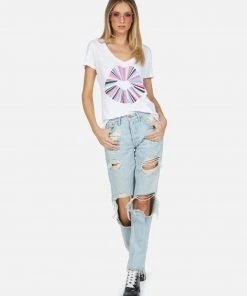 Lauren Moshi Cruz Rainbow Ray Lip Short Sleeve