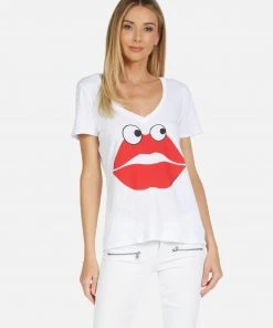 Lauren Moshi Short Sleeve Cruz Kiss Face