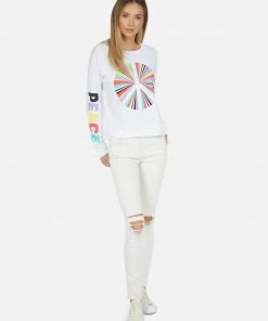 Lauren Moshi Luella Rainbow Ray Peace Long Sleeve