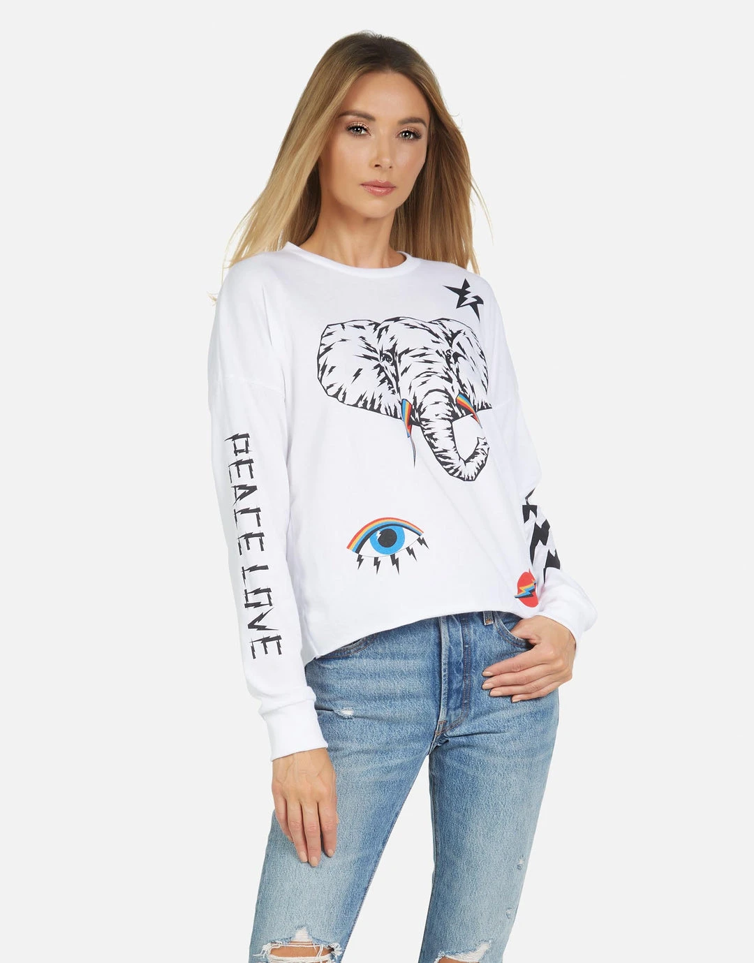 Lauren Moshi Long Sleeve Luella Elephant Bolt Elements