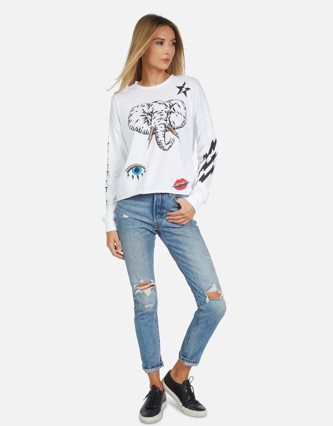 Lauren Moshi Long Sleeve Luella Elephant Bolt Elements