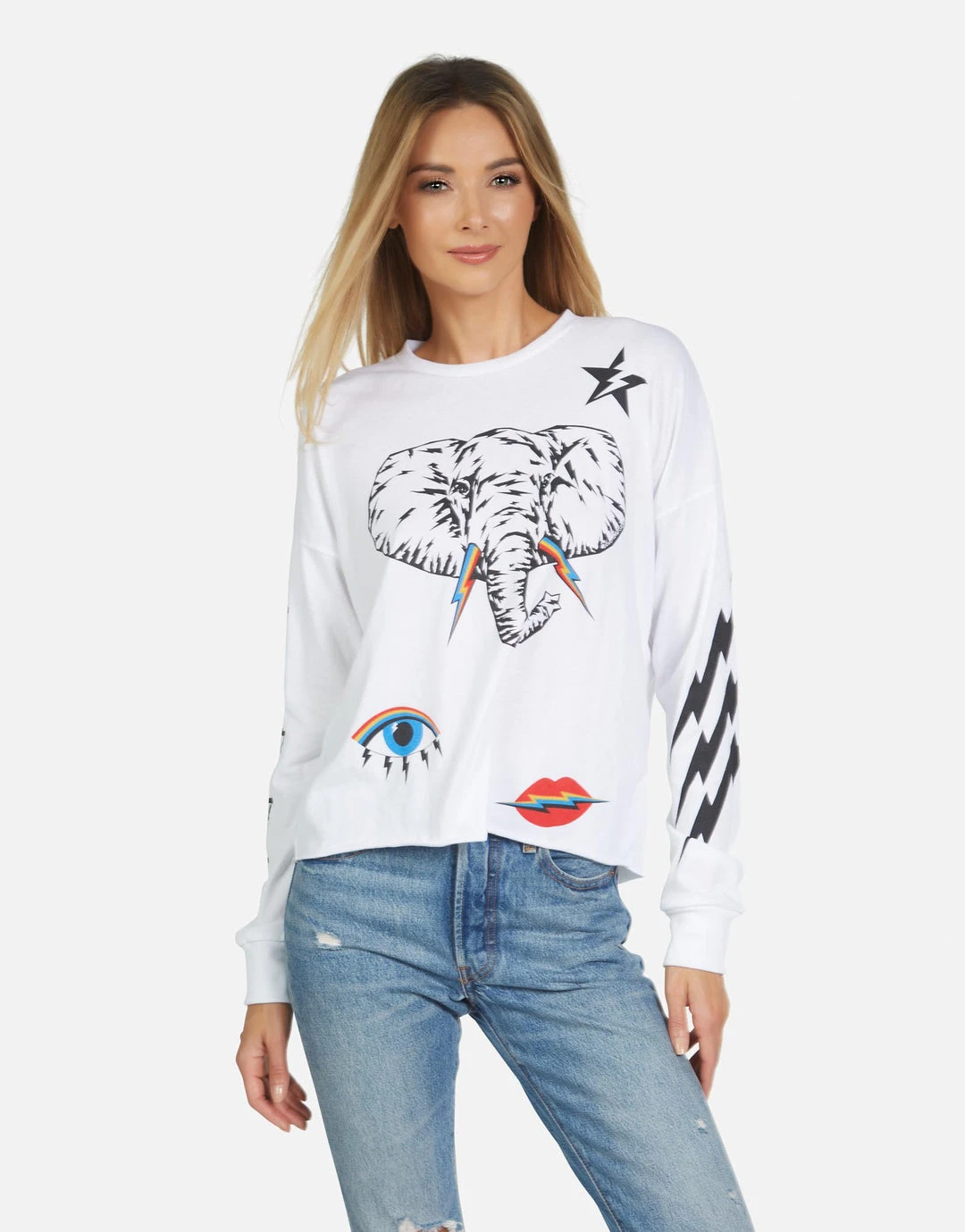 Lauren Moshi Long Sleeve Luella Elephant Bolt Elements