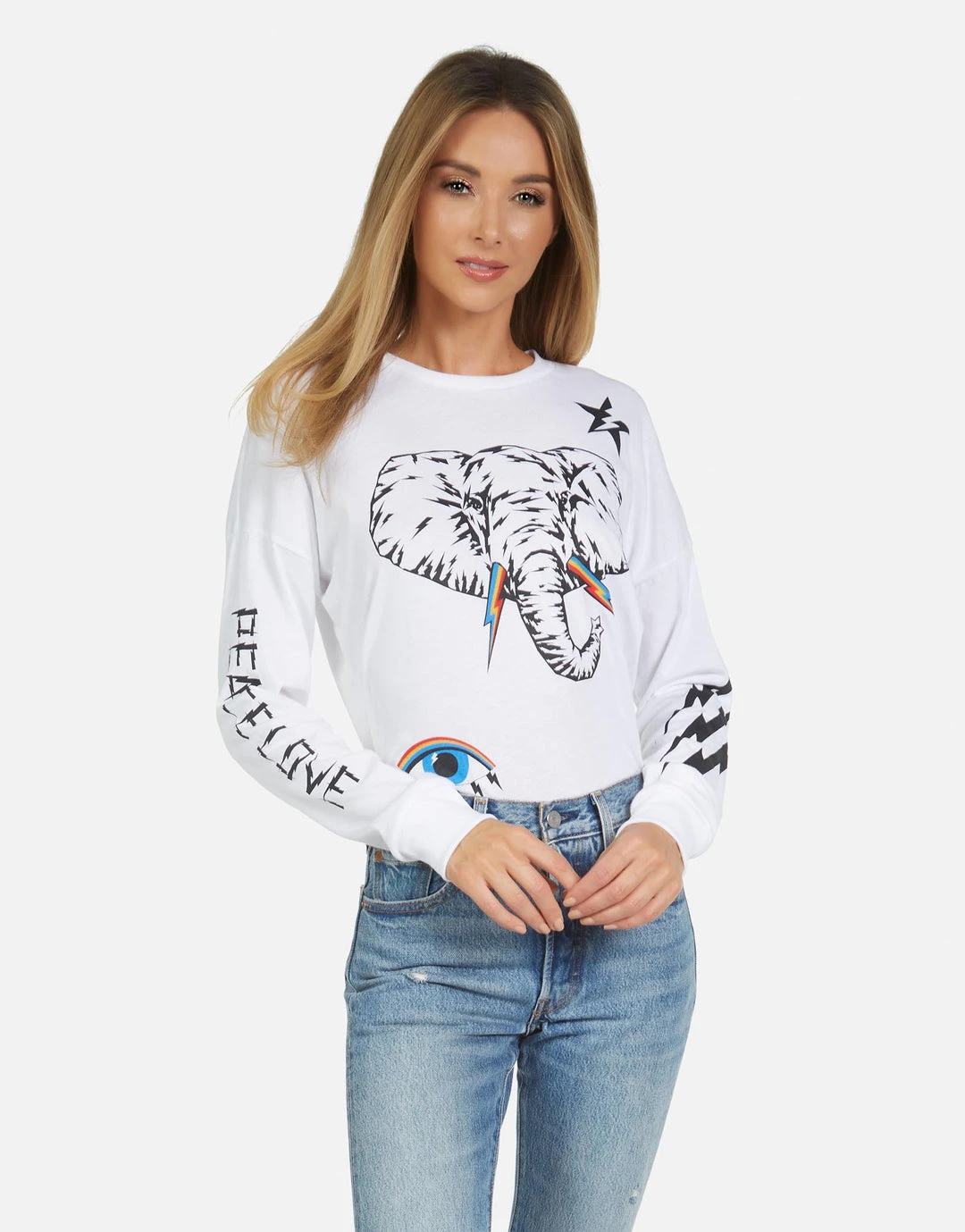 Lauren Moshi Long Sleeve Luella Elephant Bolt Elements