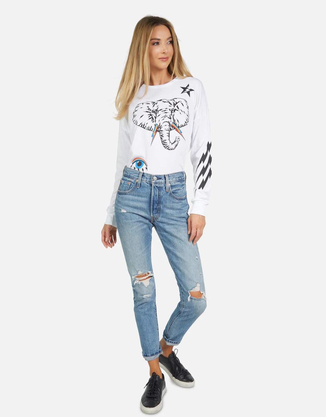 Lauren Moshi Long Sleeve Luella Elephant Bolt Elements