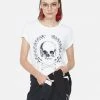 Lauren Moshi Short Sleeve Moxie Skull Crest