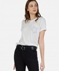 Lauren Moshi LAST CALL Marina Color Star Embroidery