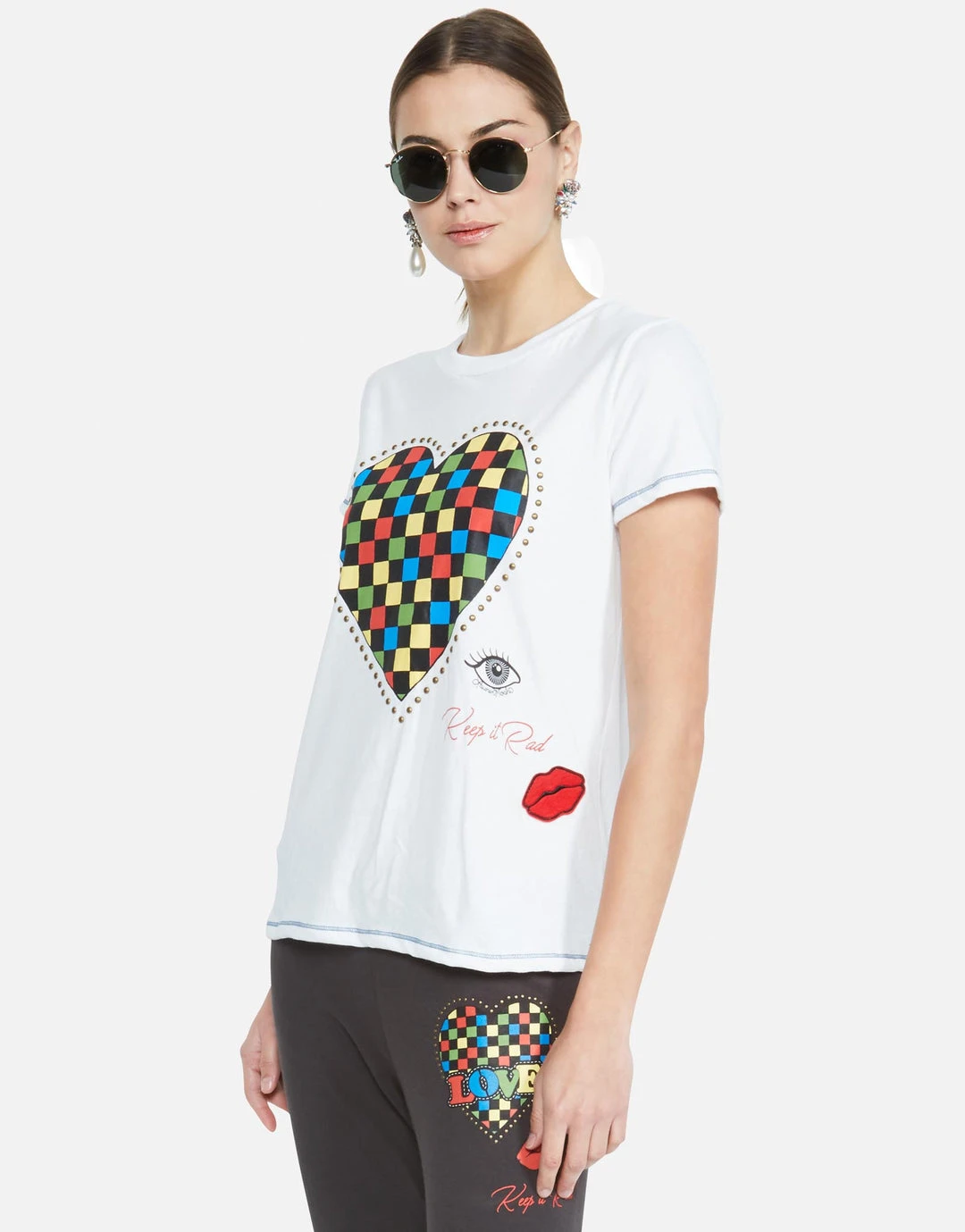 Lauren Moshi Aviana Rad Checkered Heart