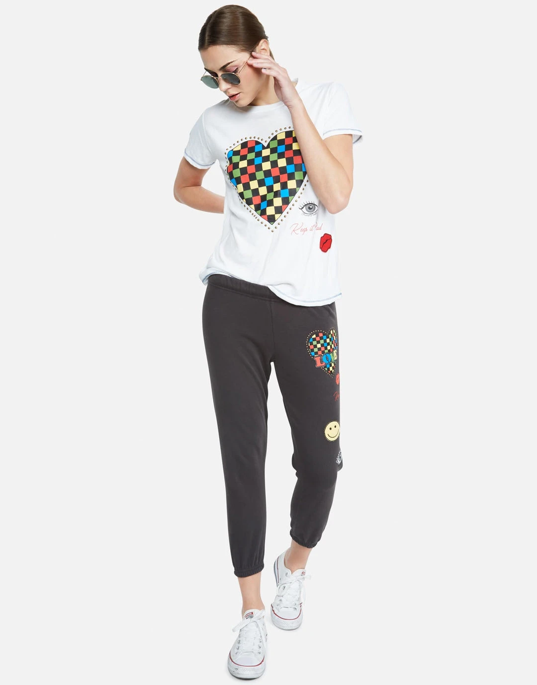 Lauren Moshi Aviana Rad Checkered Heart