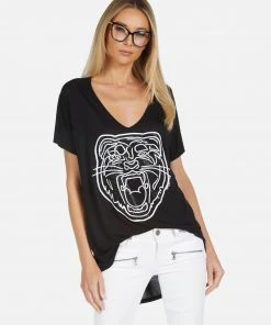 Lauren Moshi Celine Crystal Tiger Head