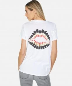Lauren Moshi Short Sleeve Cecilia Lipstick LA