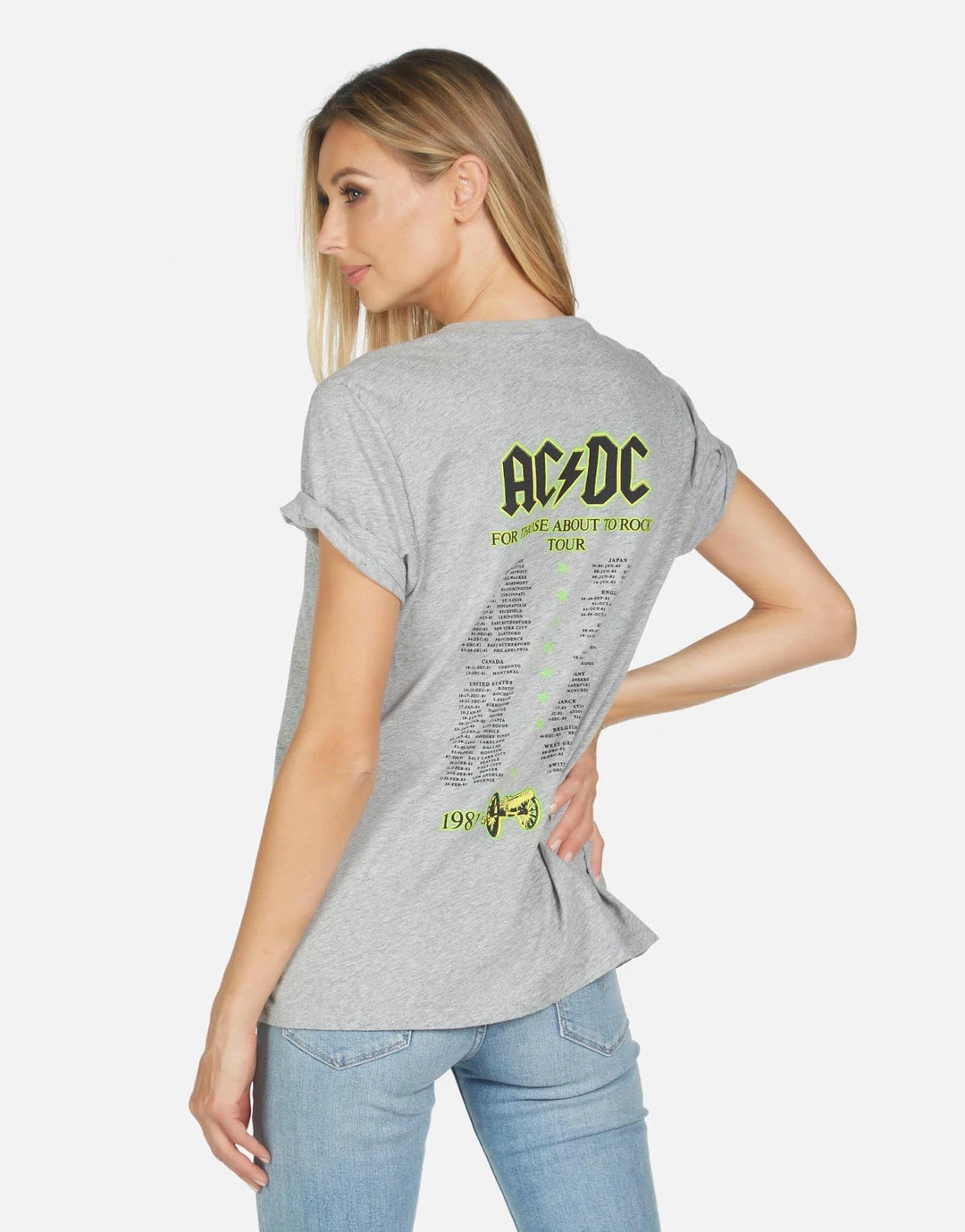 Lauren Moshi X ACDC Jordana AC/DC Neon Stud