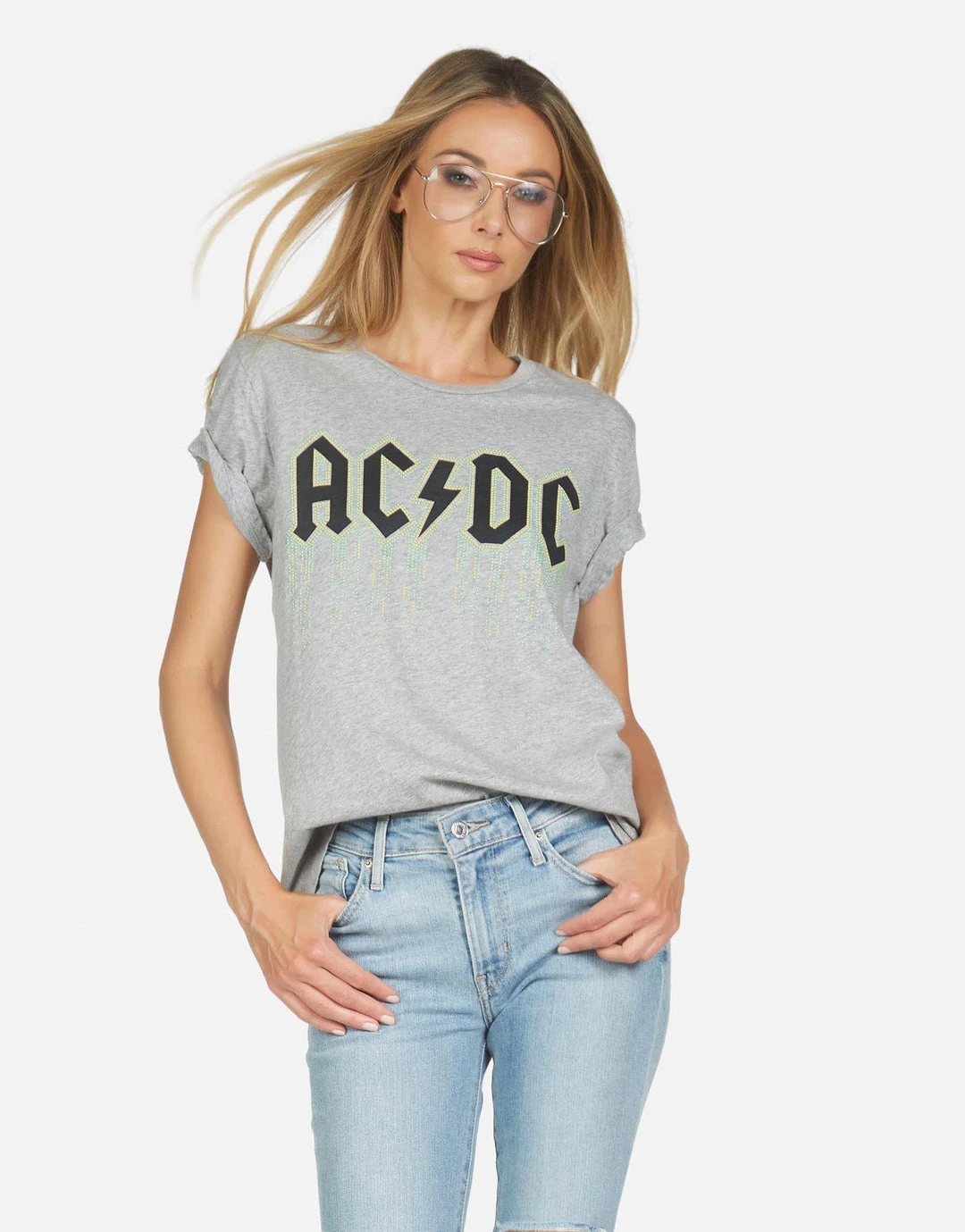 Lauren Moshi X ACDC Jordana AC/DC Neon Stud