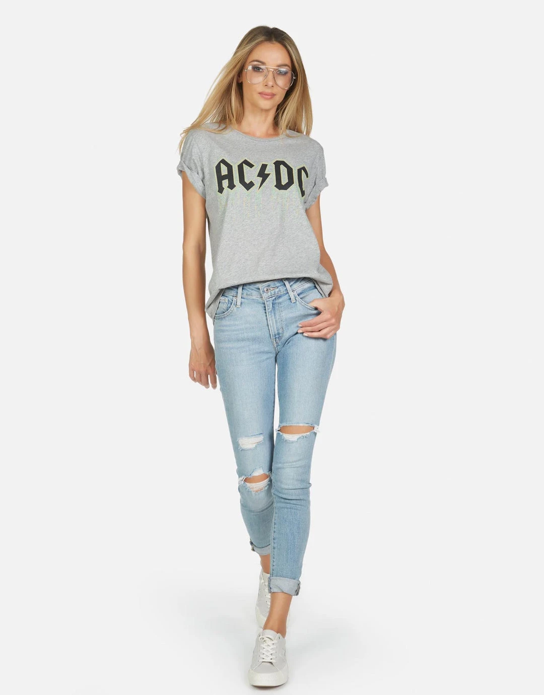 Lauren Moshi X ACDC Jordana AC/DC Neon Stud