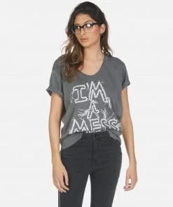 Lauren Moshi Elara I'm A Mess Short Sleeve