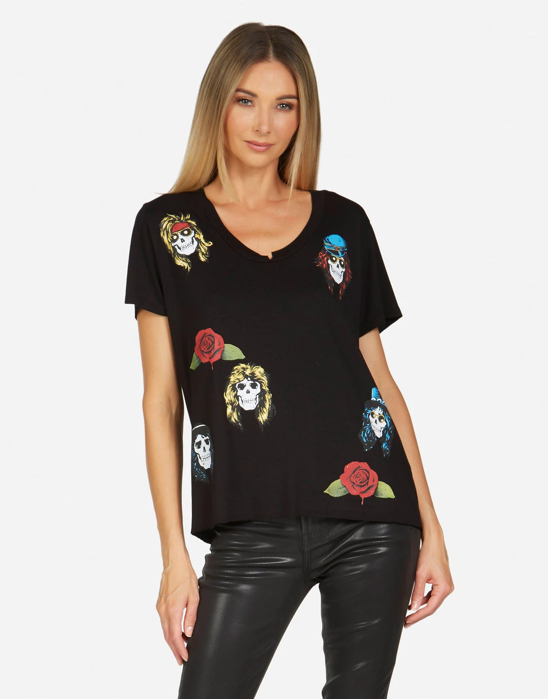 Lauren Moshi X Guns N' Roses Short Sleeve Elara Guns N' Roses