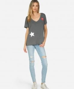 Lauren Moshi Short Sleeve Elara Star Lip