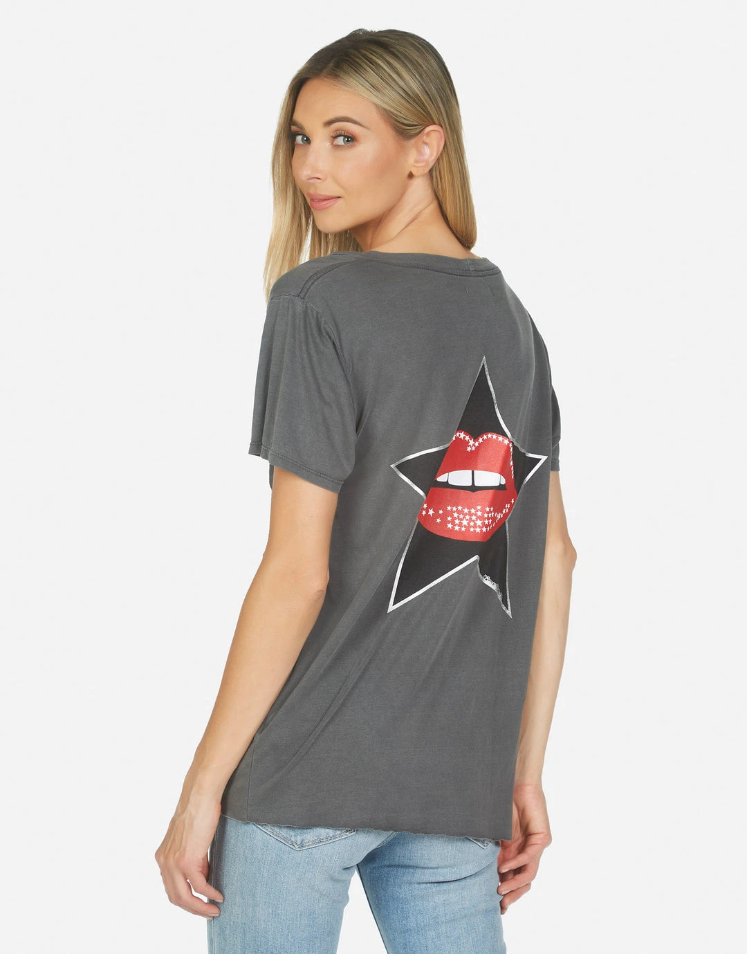 Lauren Moshi Short Sleeve Elara Star Lip
